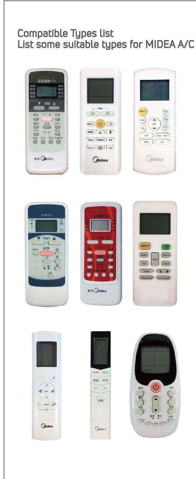MD02V Universal AC Remote Control for MDV, Midea Air Conditioner & Heat Pump A/C, Auto Code Searching