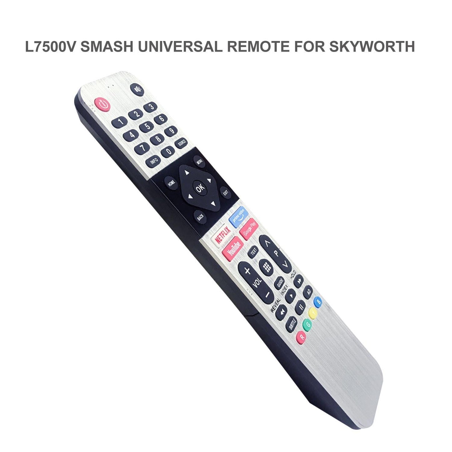 L7500V Universal TV Remote Control For Skyworth LCD LED HDTV 3D TVs, Works With Multiple Models
