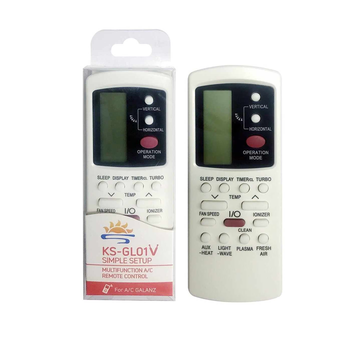 KS-GL01V Universal Remote Control Compatible With Galanze Air Conditioner AC Remote Control with Same Functions as Original