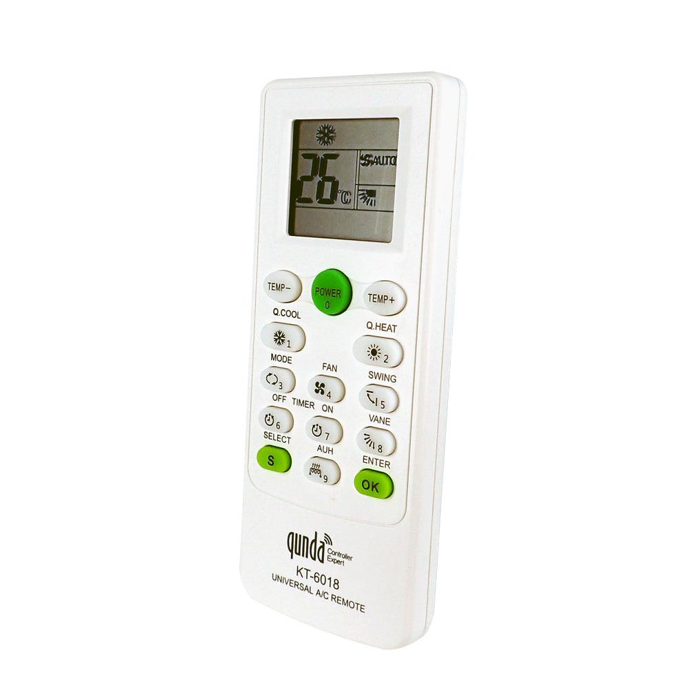 KT-6018 Qunda Universal AC Remote Control For LG, Mitsubishi, Toshiba, Hitachi, Fujitsu, Daewoo, Sharp, Samsung, Electrolux, Sanyo, Aux, Gree, Haier