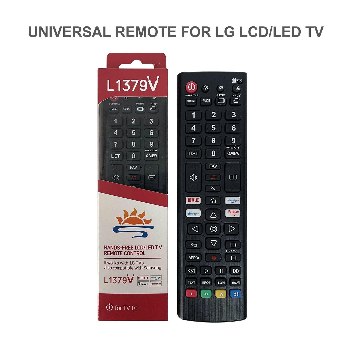 L1379V Universal Remote Control for All LG Smart TV LCD LED OLED UHD HDTV Plasma Magic 3D 4K Webos TVs AKB75095307 AKB75375604 AKB75675304 AKB74915305 AKB76037601 AKB75675313 AKB75855501 AKB76040302
