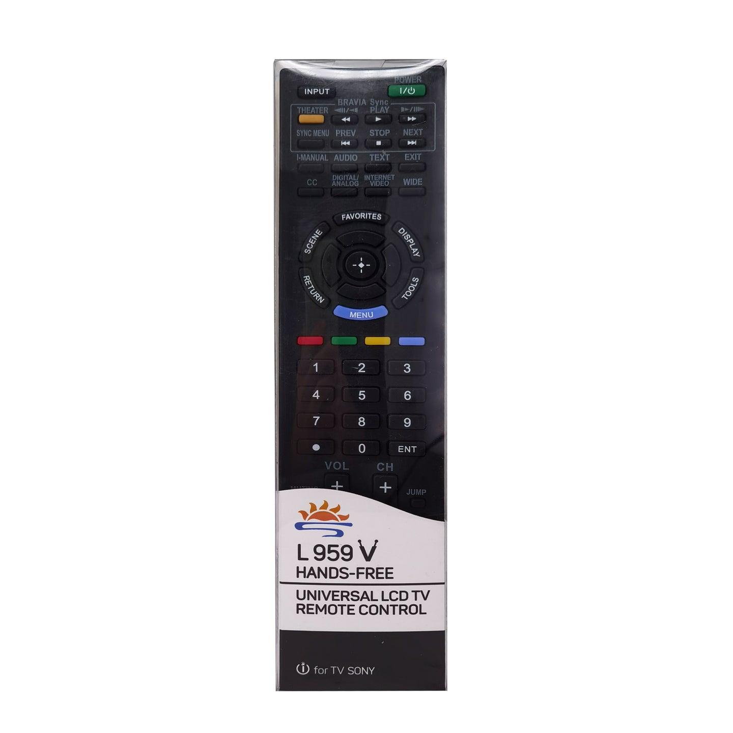 L959V Universal TV Remote Control Compatible Sony KDL Series TV HDTV, KDL 32/KDL40/KDL50, R380/R450 and More