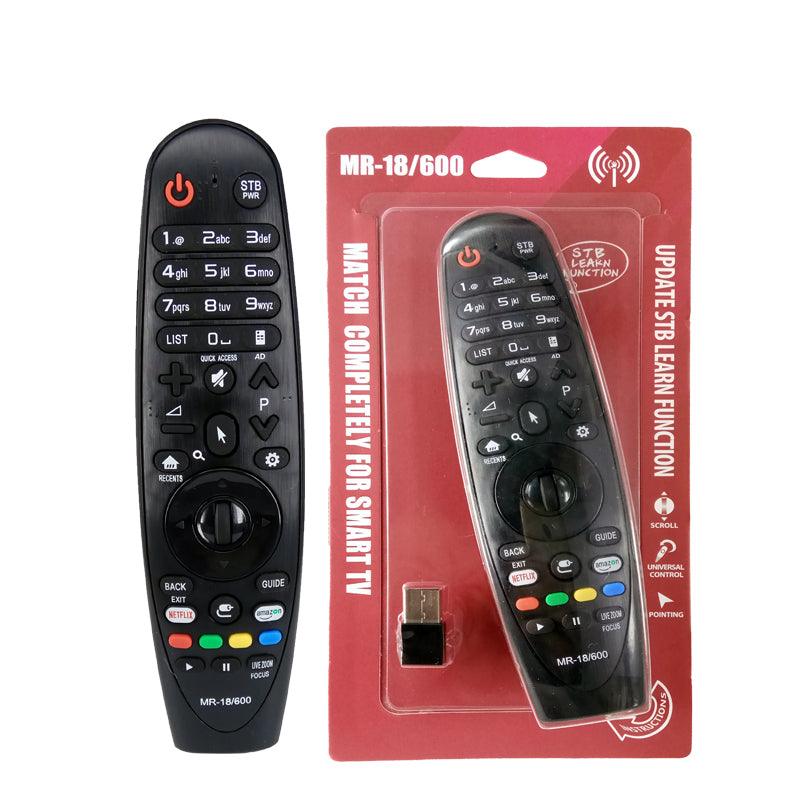 MR-18/600 Magic Cursor Remote Control For LG TV 2018 Models, 4K/UHD/OLED Series, W8 Series, AN-MR18/600/650 Series, With IR Learning Function Buttons