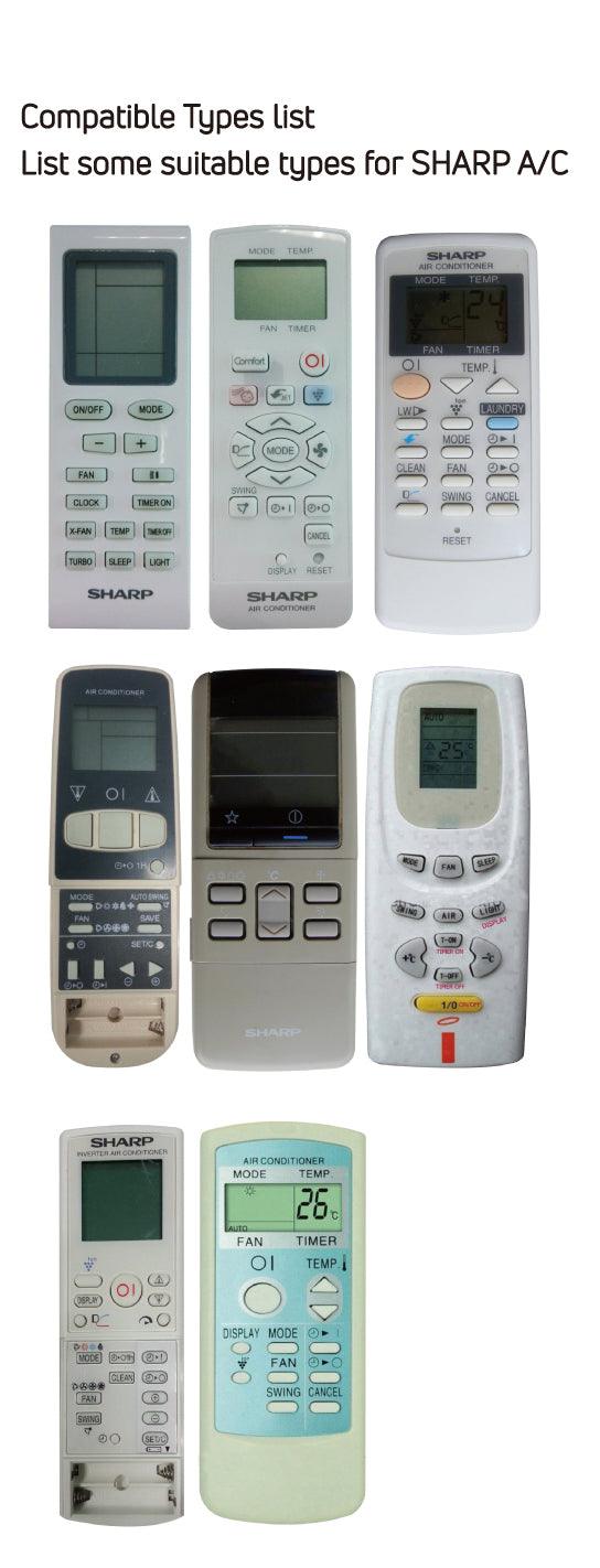 Sharp Split Ac Remote Replacement Universal Remote Control for Sharp Air Conditioner – Sealayer