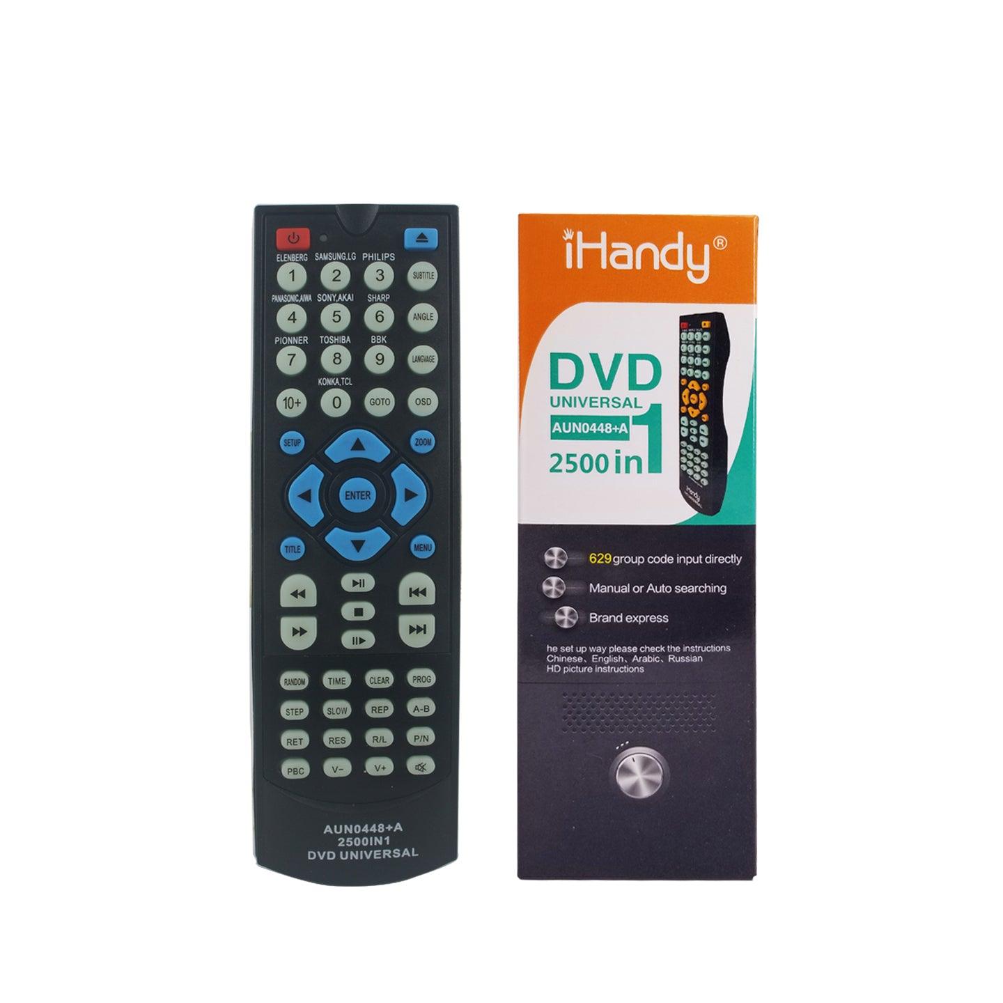 AUN0448+A 2500-in-1 Universal DVD Player Remote Control Compatible with LG Samsung Sony Pioneer Toshiba Panansonic Philips Dawoo Sharp Yamaha Royal