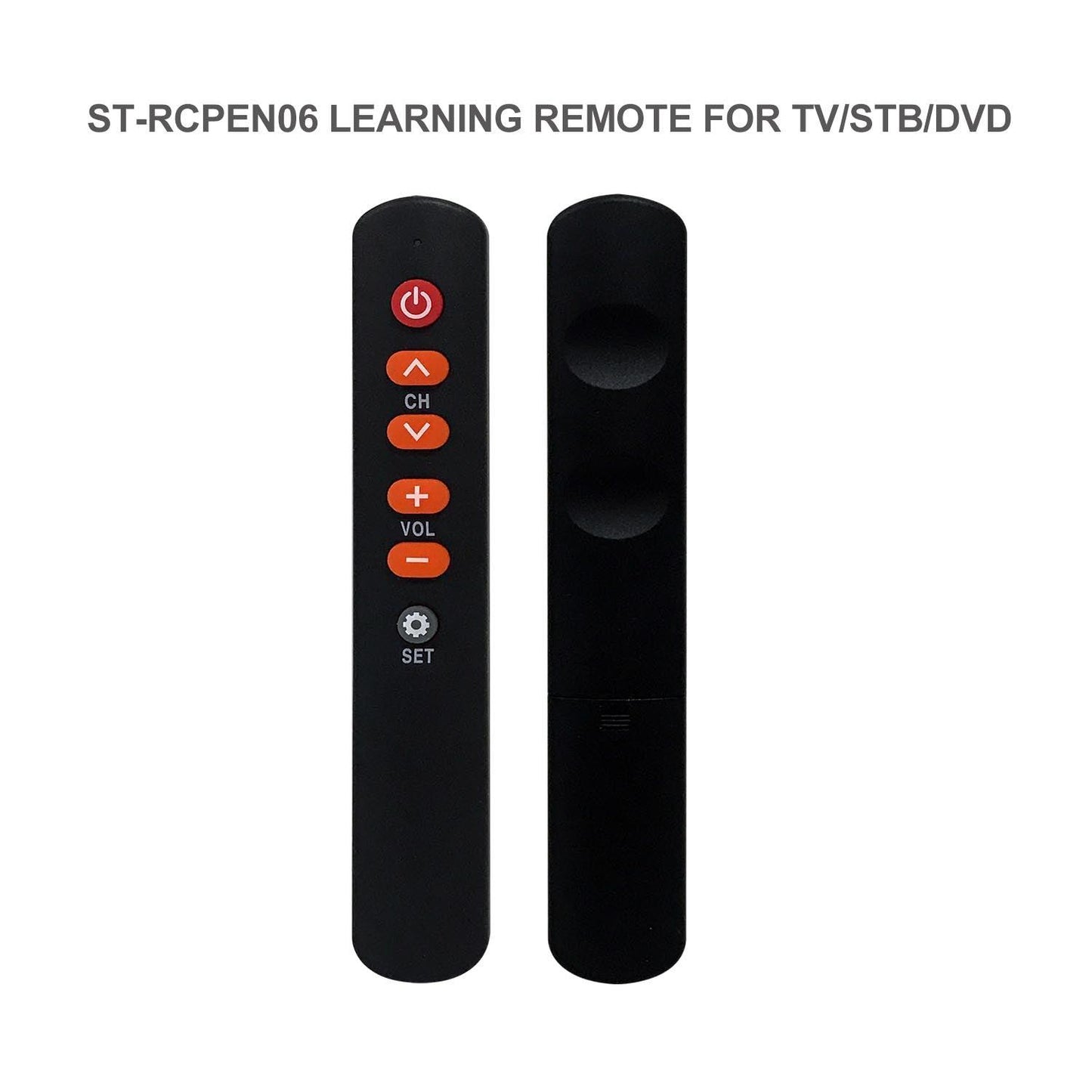IR Learning Remote Control with Big Buttons, 6 Keys Universal Remote Control for TV STB DVD HiFi VCR