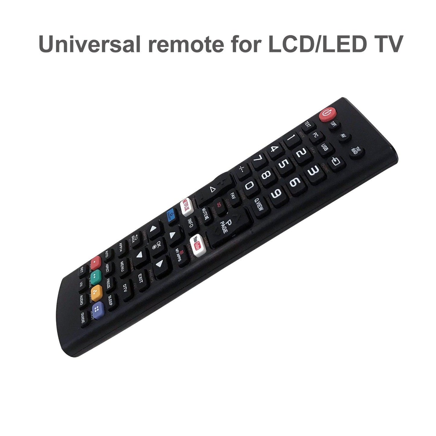 CRC1376M Universal TV Remote Control for LG, Samsung, Sony, Hisense, Panasonic, Philips, Sharp, Sanyo, Toshiba, Hitachi, TCL