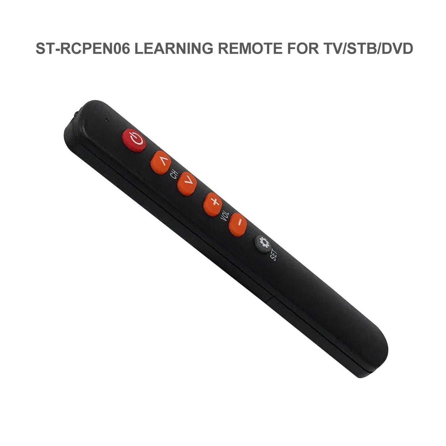 IR Learning Remote Control with Big Buttons, 6 Keys Universal Remote Control for TV STB DVD HiFi VCR