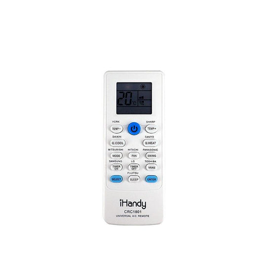 CRC1801 iHandy Universal Air Conditioner AC Remote Control, For LG Mitsubishi Toshiba Hitachi Fujitsu Daewoo Sharp Samsung Electrolux Sanyo Aux Gree