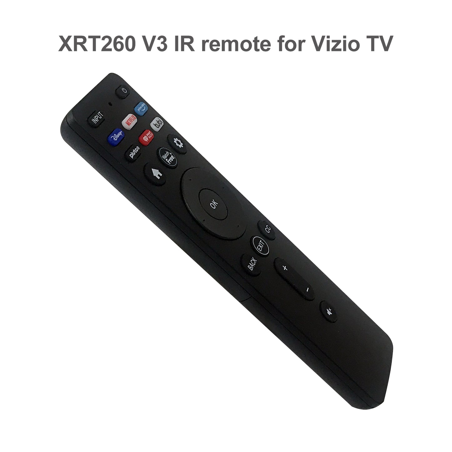 New Replacement Infrared IR Remote Control XRT260 fit for Vizio V-Series and M-Series 4K HDR Smart TV with Shortcut App Keys Disney+, Netflix, Prime Video, Pluto, iHeart Radio, TUBI, Watchfree (Version 3)