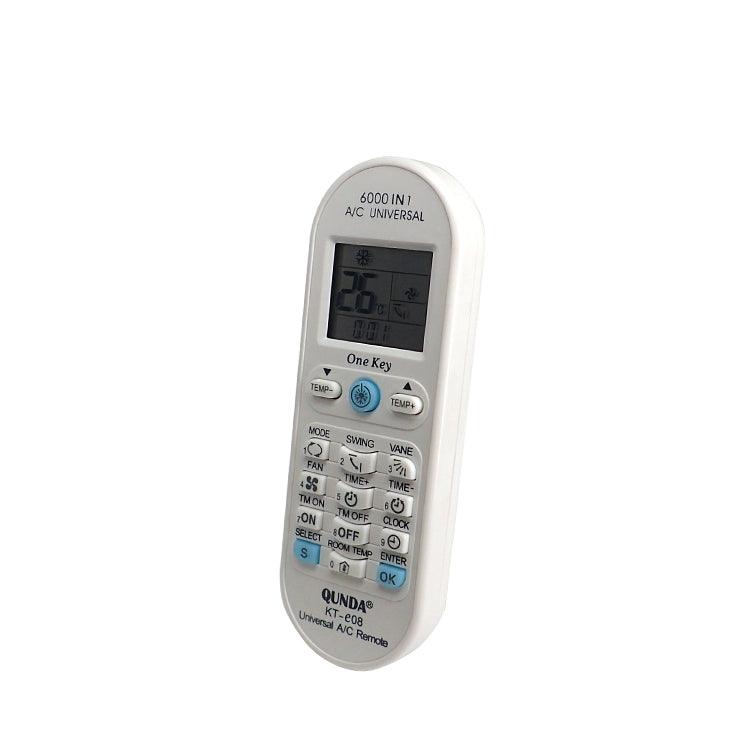 KT-E08(E) Universal Air Conditioner AC Remote Control For LG Mitsubishi Toshiba Hitachi Fujitsu Daewoo Sharp Samsung Electrolux Sanyo Aux York Gree, 6000 In 1