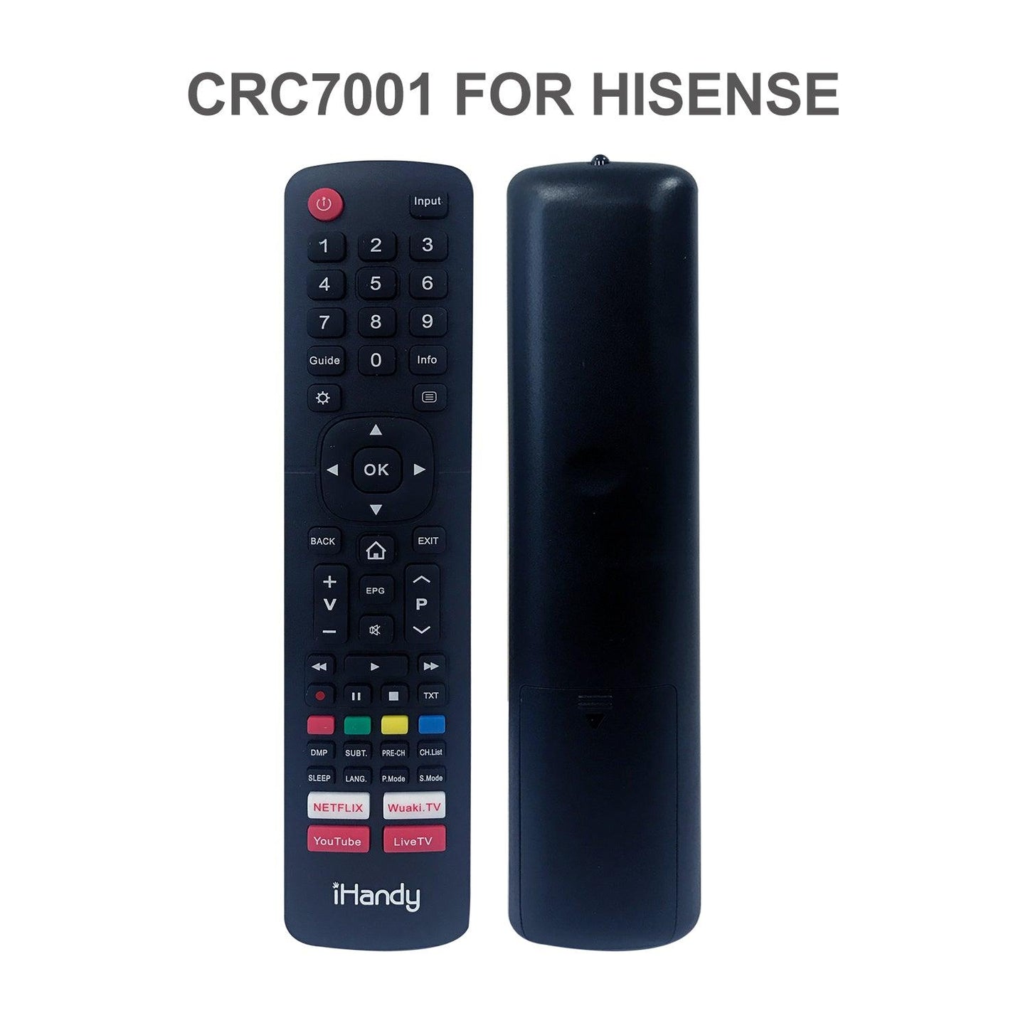 CRC7001 Universal TV Remote Control For Hisense LCD LED HDTV OLED TV