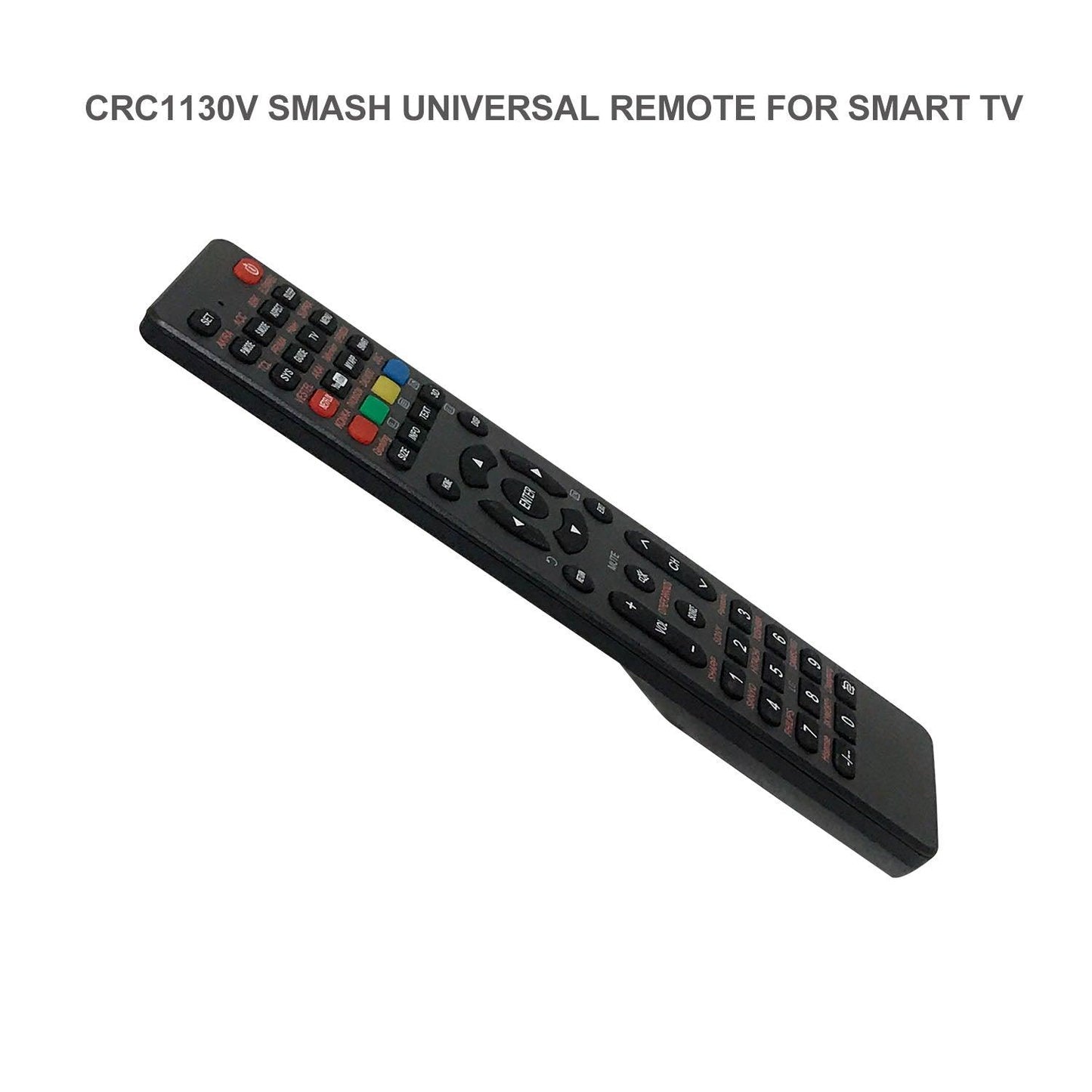 CRC1130V Universal TV Remote Control for LG, Samsung, Sony, Hisense, Panasonic, Philips, Sharp, Sanyo, Toshiba, Hitachi, TCL Smart TV