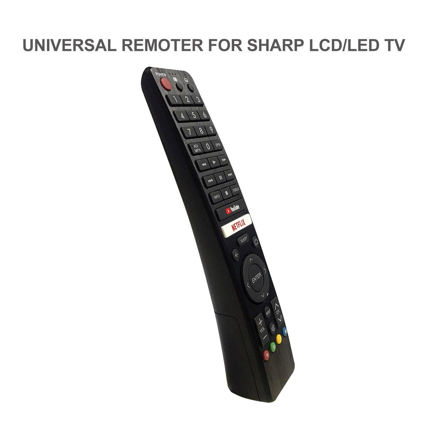 CRC326V Universal TV Remote Control For Sharp LC70/LC80, GA, GB Series and More
