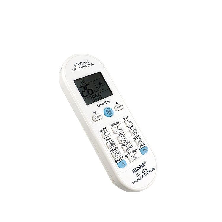 KT-E08(E) Universal Air Conditioner AC Remote Control For LG Mitsubishi Toshiba Hitachi Fujitsu Daewoo Sharp Samsung Electrolux Sanyo Aux York Gree, 6000 In 1