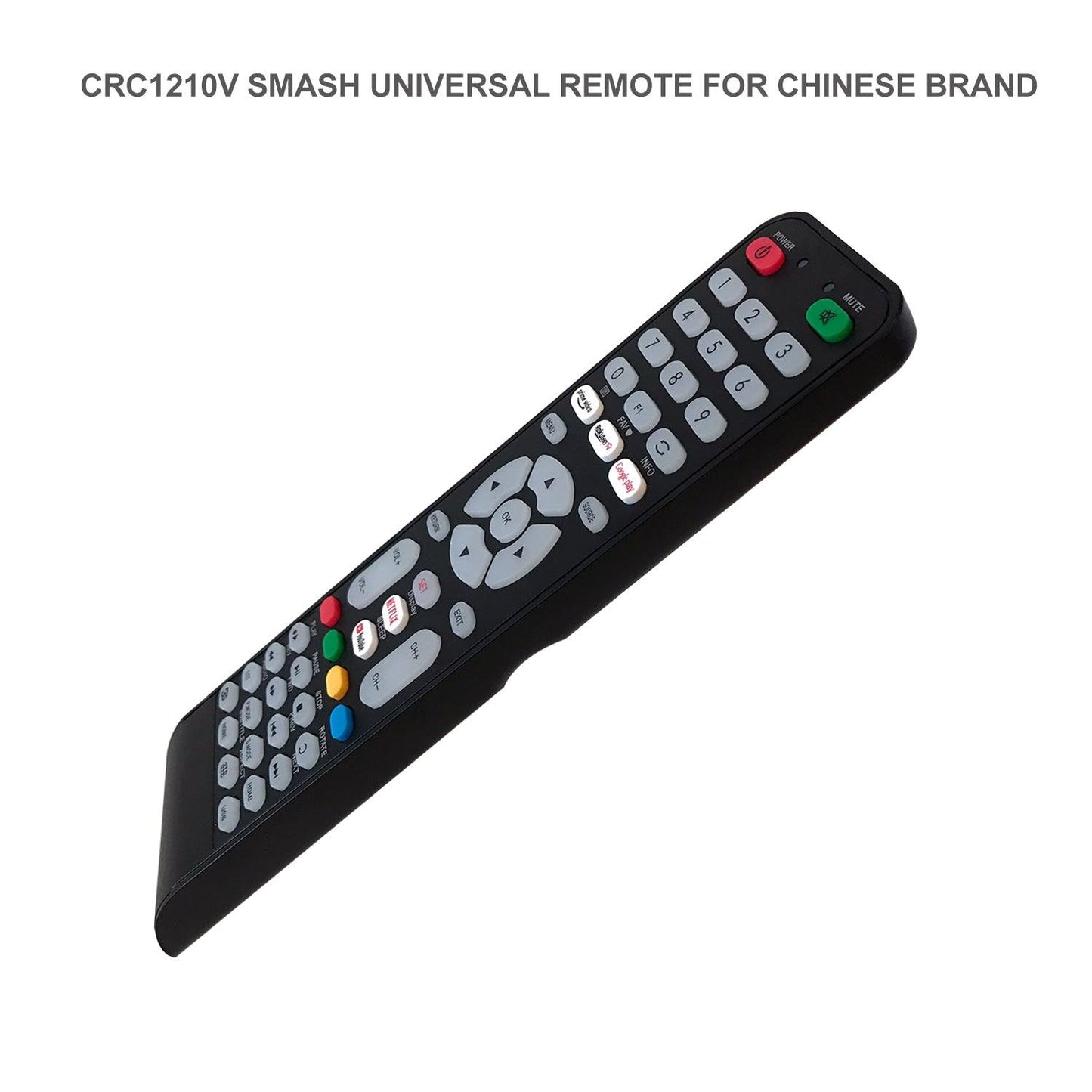 CRC1210V Universal TV Remote Control for LG, Samsung, Sony, Hisense, Panasonic, Philips, Sharp, Sanyo, Toshiba, Hitachi, TCL