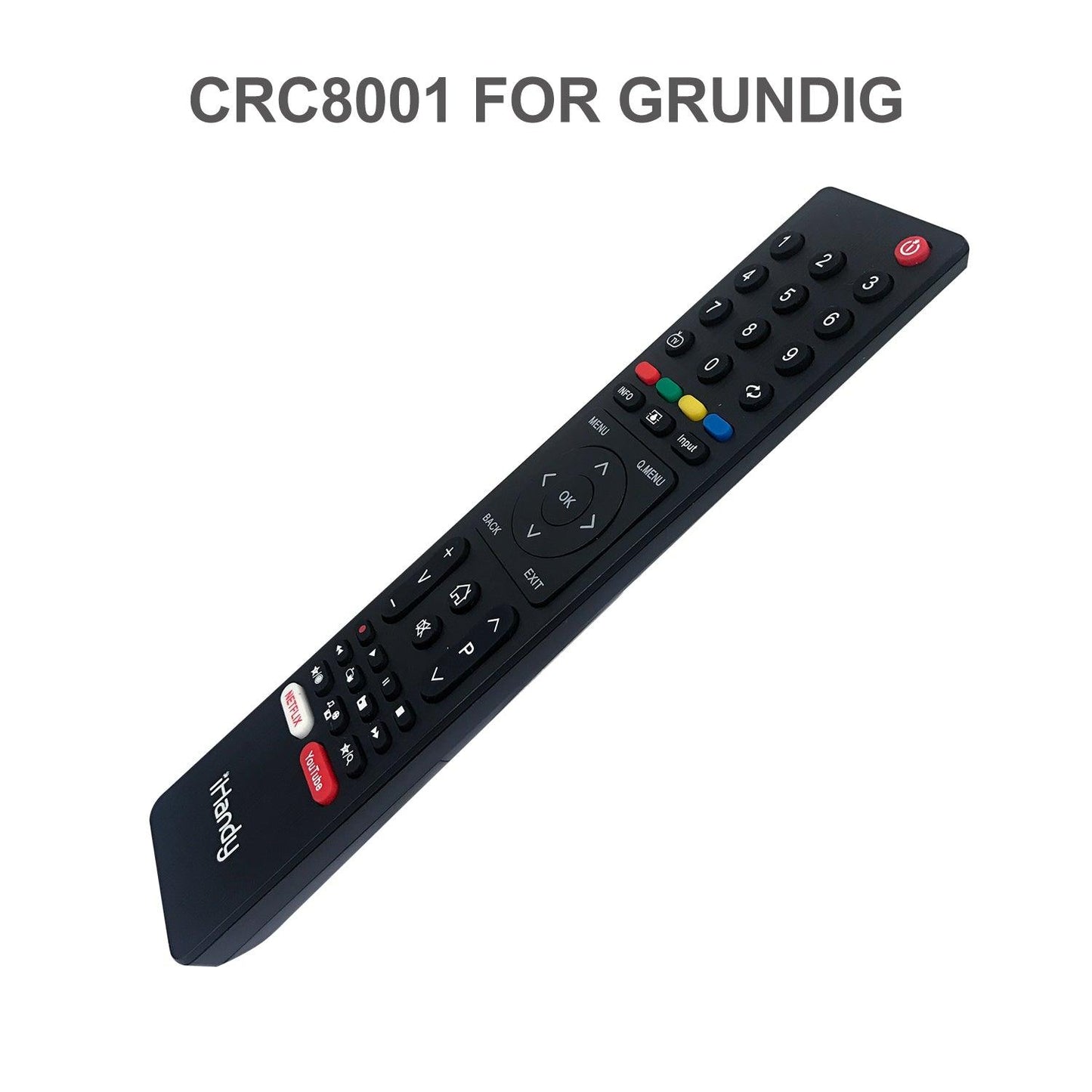 CRC8001 Universal TV Remote Control For All Grundig LCD LED HDTV 3D TVs