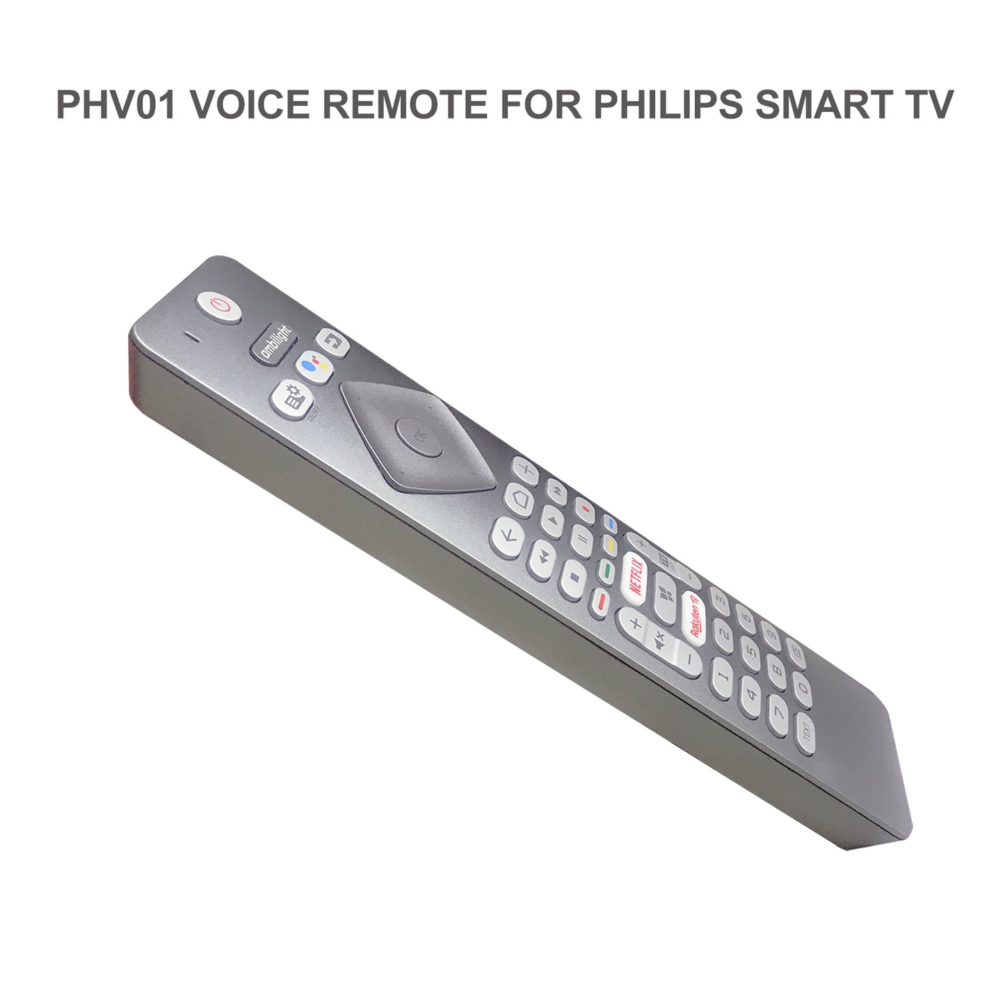 PHV01 Replace RC4154403-01R Voice Remote Control for Philips Smart Tv with Netflix Rakuten TV Function