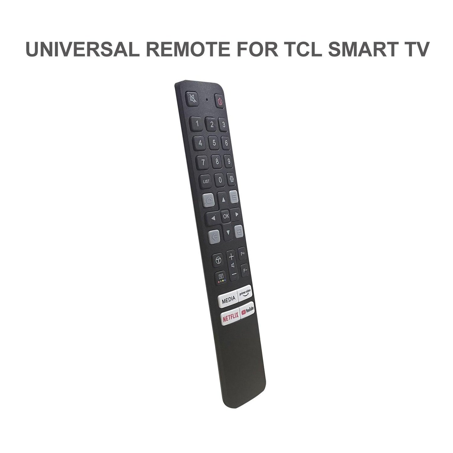 CRC901V Universal Remote Control For TCL TV, RC/RM/TA/LE/CT Series, RC2000 RC3000 RC3100 and More