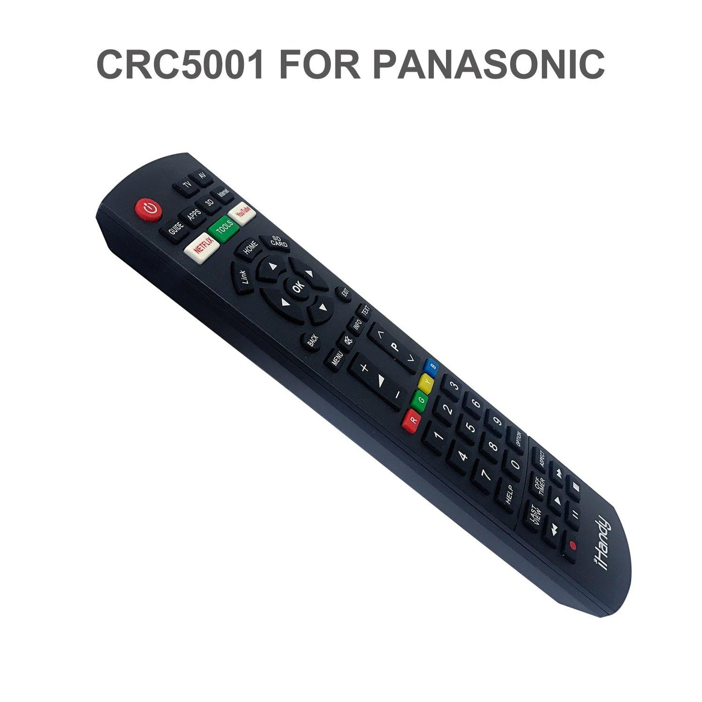CRC5001 Universal TV Remote Control Work with Panasonic LCD LED HDTV 3D TVs