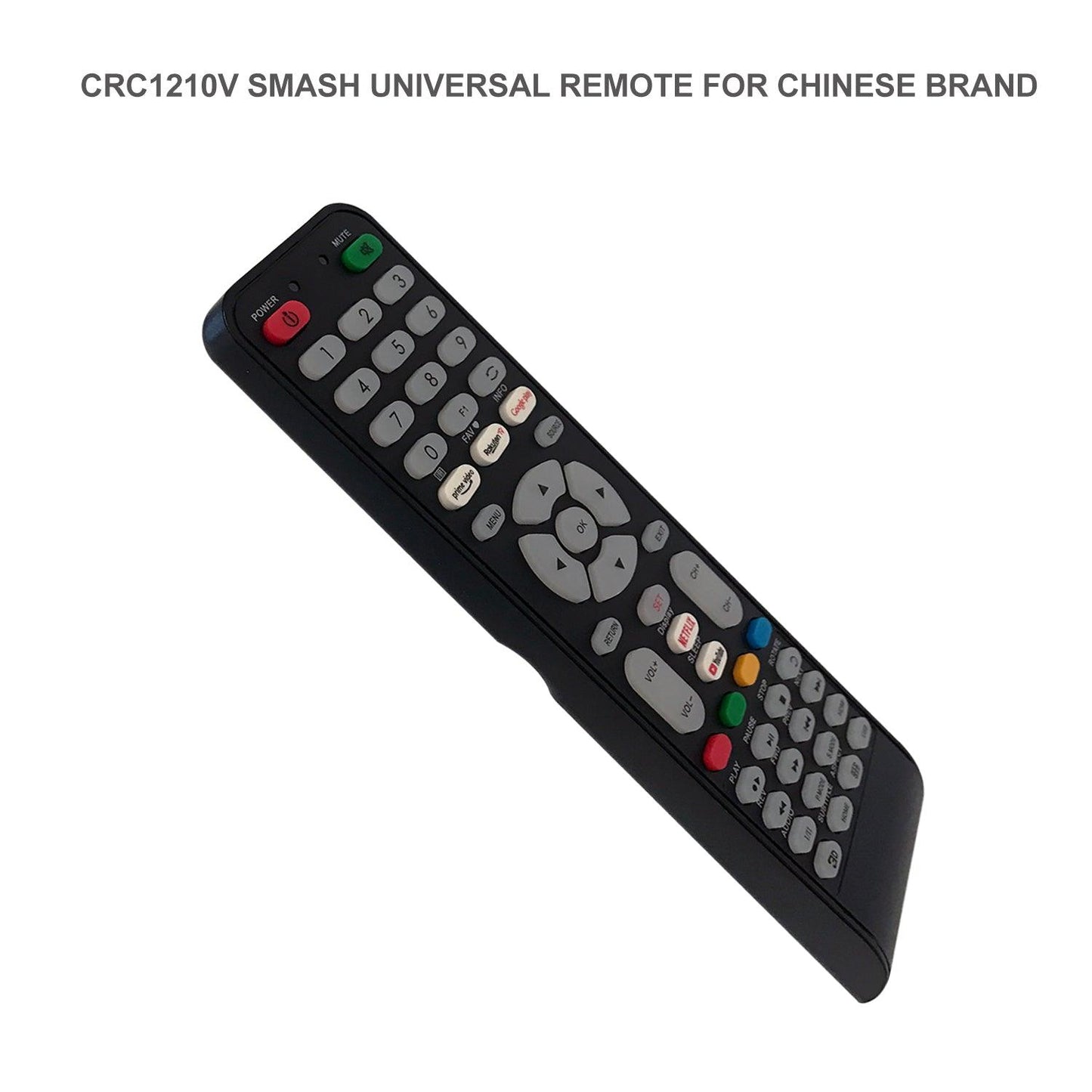 CRC1210V Universal TV Remote Control for LG, Samsung, Sony, Hisense, Panasonic, Philips, Sharp, Sanyo, Toshiba, Hitachi, TCL