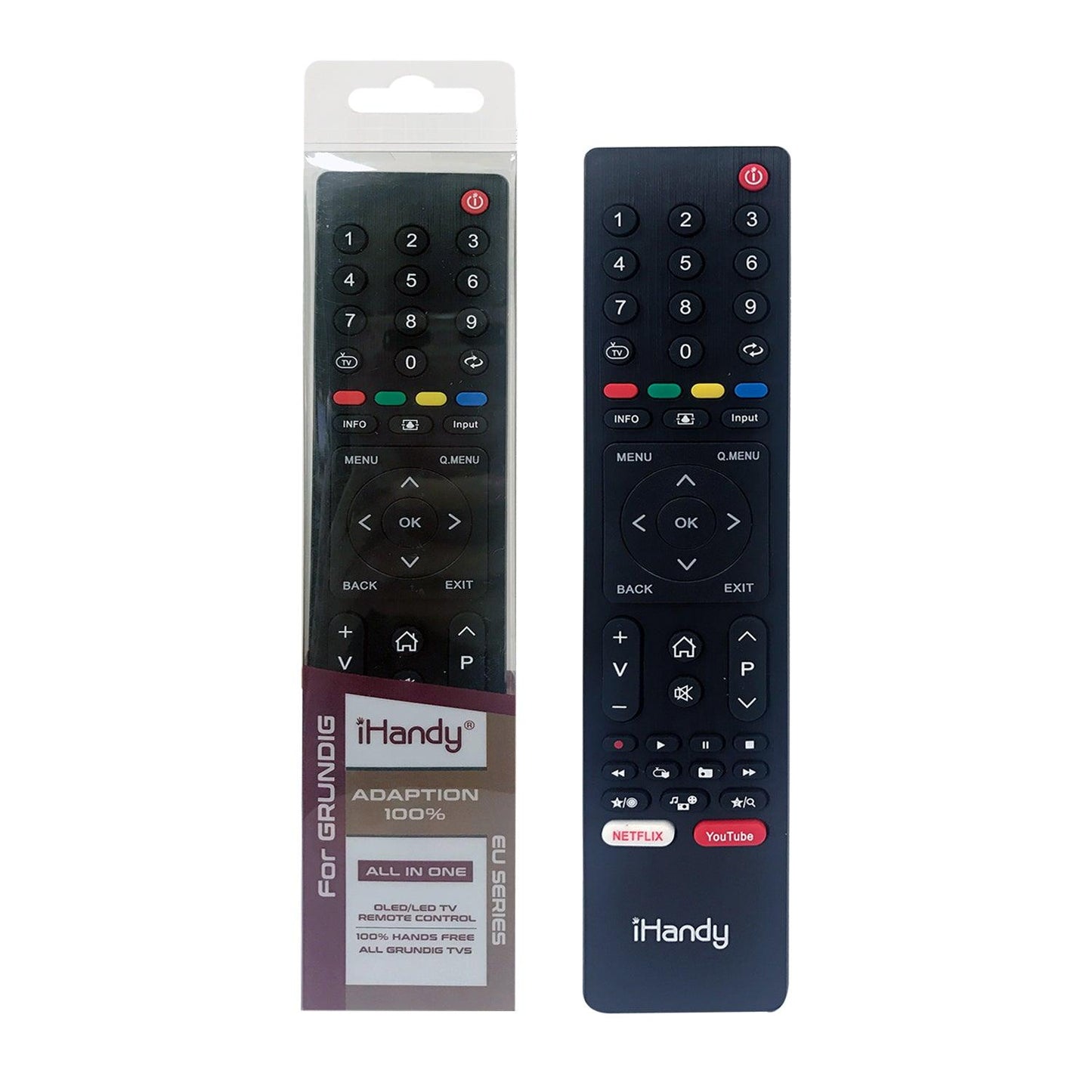 CRC8001 Universal TV Remote Control For All Grundig LCD LED HDTV 3D TVs