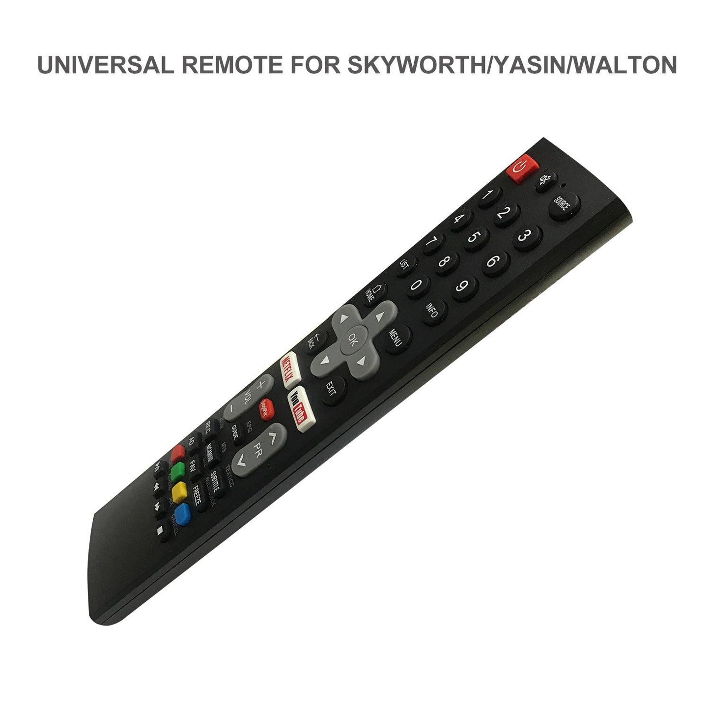 L1592V  Universal TV Remote Control Work with Skyworth Yasin Walton LCD LED HDTV 3D TVs