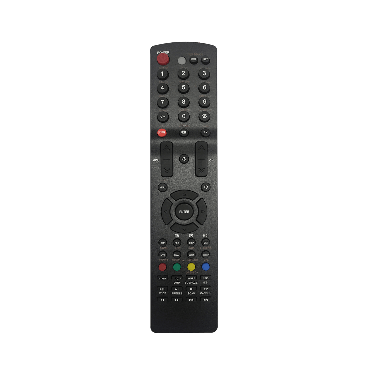 CRC1098V Universal TV Remote Control for LG, Samsung, Sony, Hisense, Panasonic, Philips, Sharp, Sanyo, Toshiba, Hitachi, TCL Smart TV and More