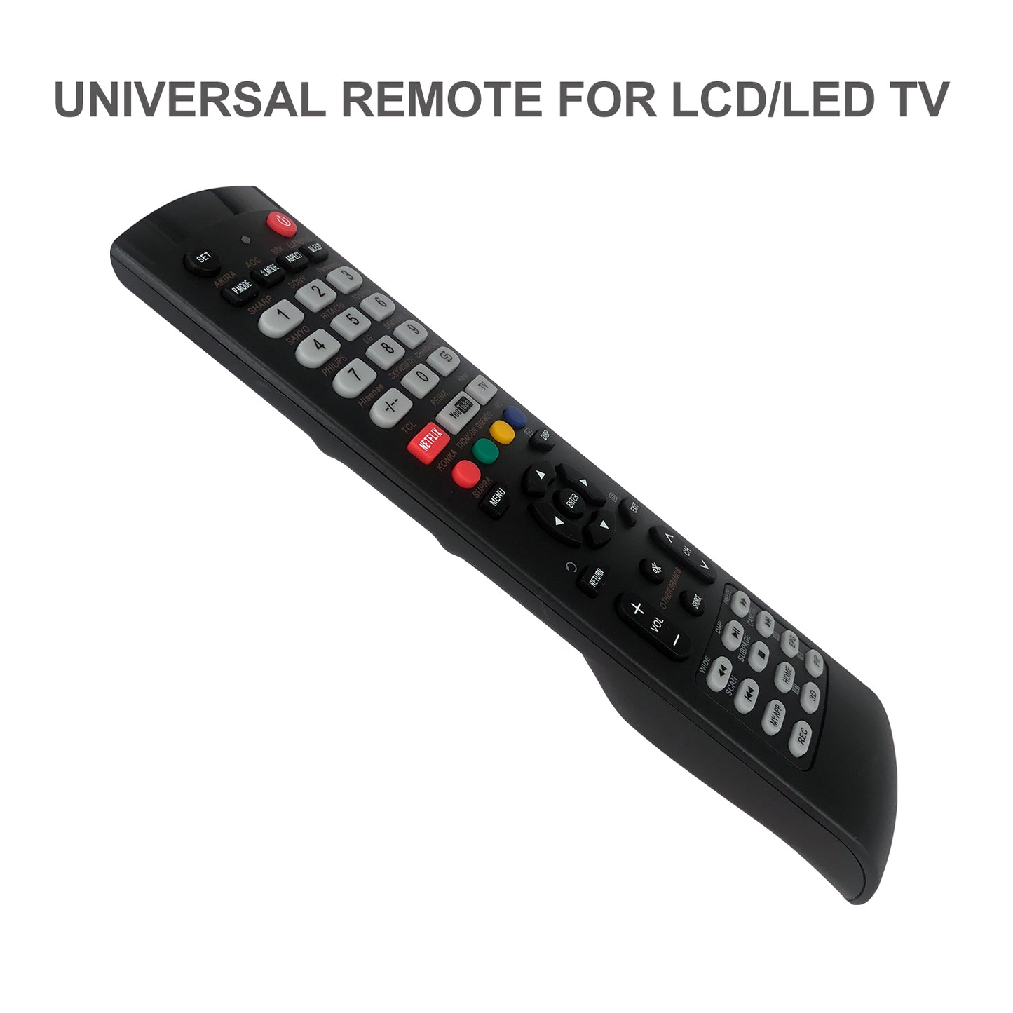 CRC1120V Universal TV Remote Control for LG, Samsung, Sony, Hisense, Panasonic, Philips, Sharp, Sanyo, Toshiba, Hitachi, TCL