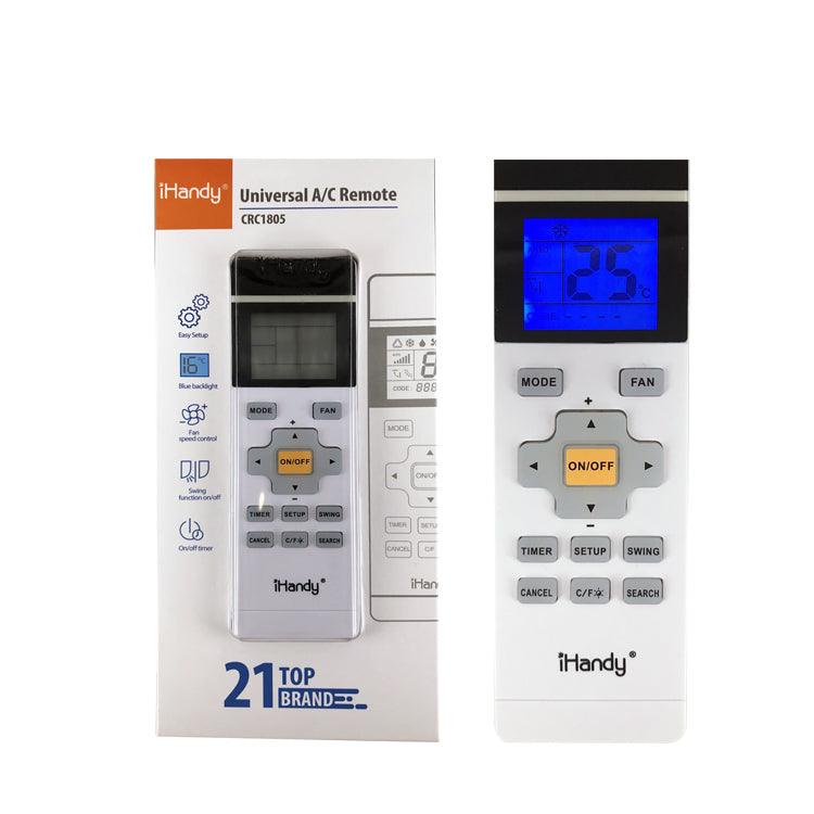 CRC1805 Universal Air Conditioner AC Remote Control With LCD Screen, For LG Mitsubishi Toshiba Hitachi Fujitsu Daewoo Sharp Samsung Electrolux Sanyo