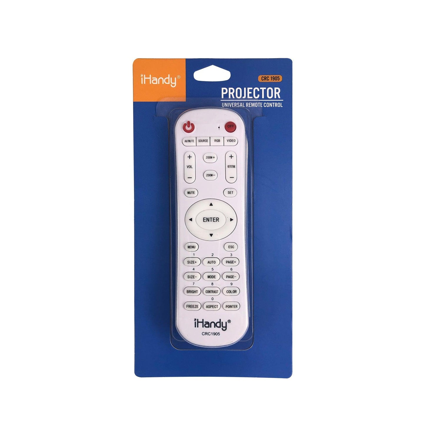 CRC1905 iHandy Projector Universal Remote Control for Fujitsu Epson Lenovo Founder Philips HP Projector