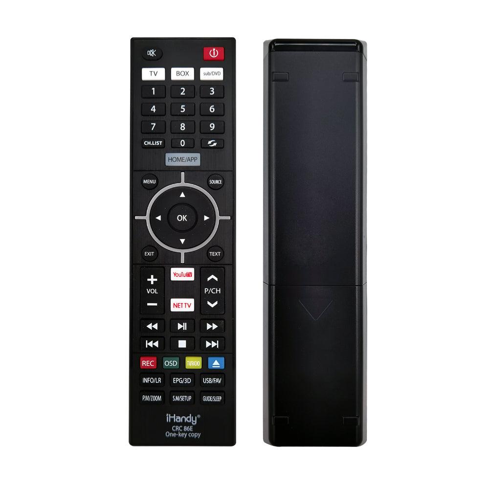 CRC86E All-In-One Universal IR Learning Remote Control For Any TV VCR CBL DVD SAT STR-TV CD VCD HI-FI Media Players