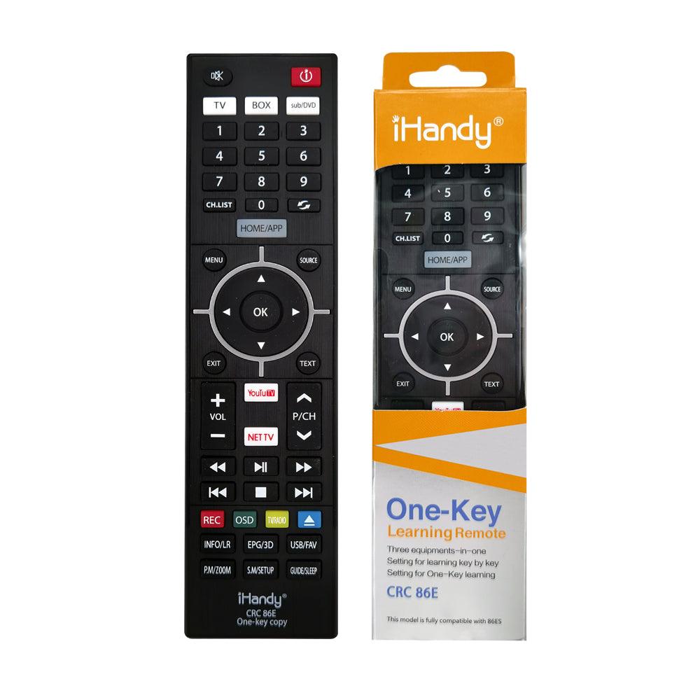 CRC86E All-In-One Universal IR Learning Remote Control For Any TV VCR CBL DVD SAT STR-TV CD VCD HI-FI Media Players