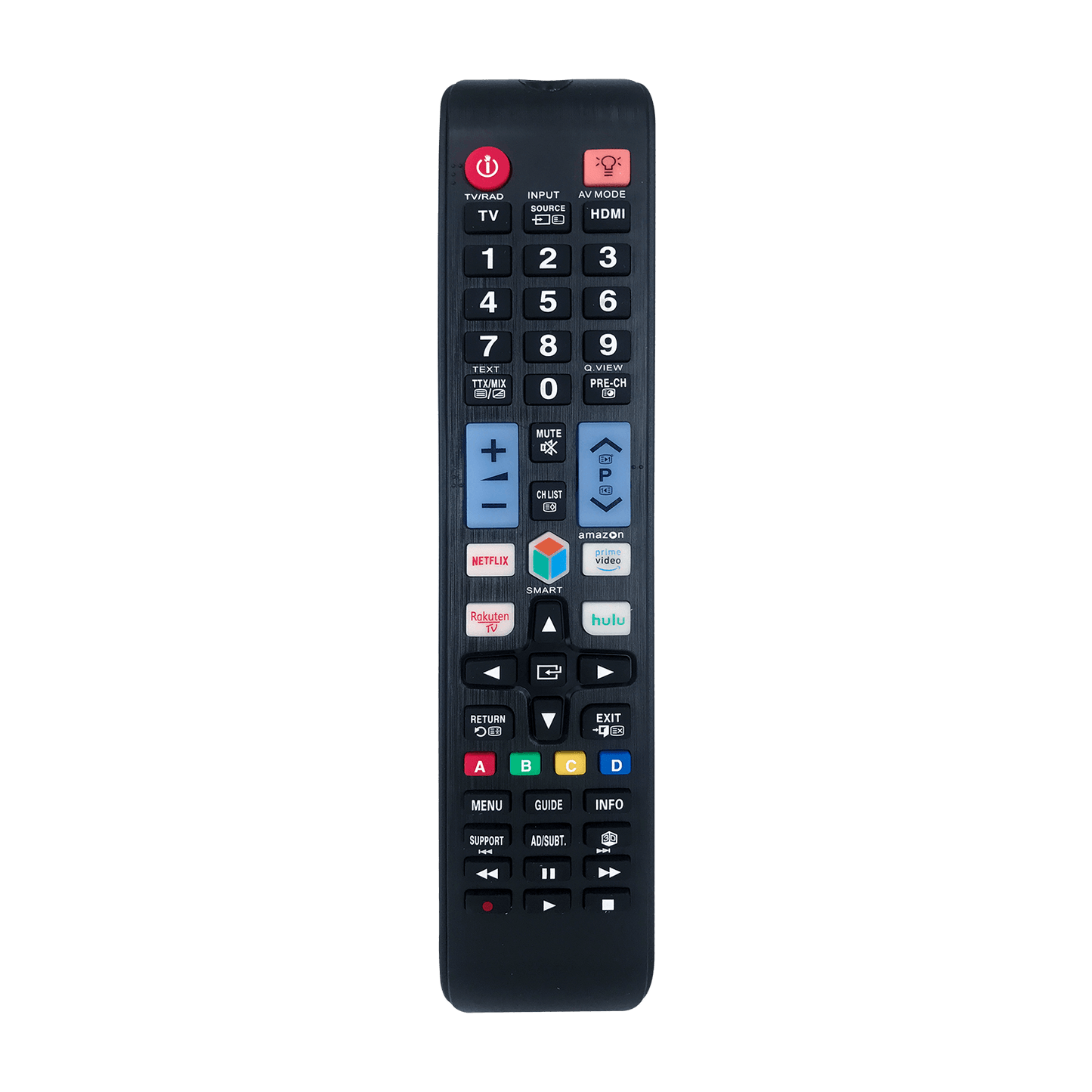 D1078V Universal TV Remote Control Work with Samsung LCD LED HDTV 3D TVs