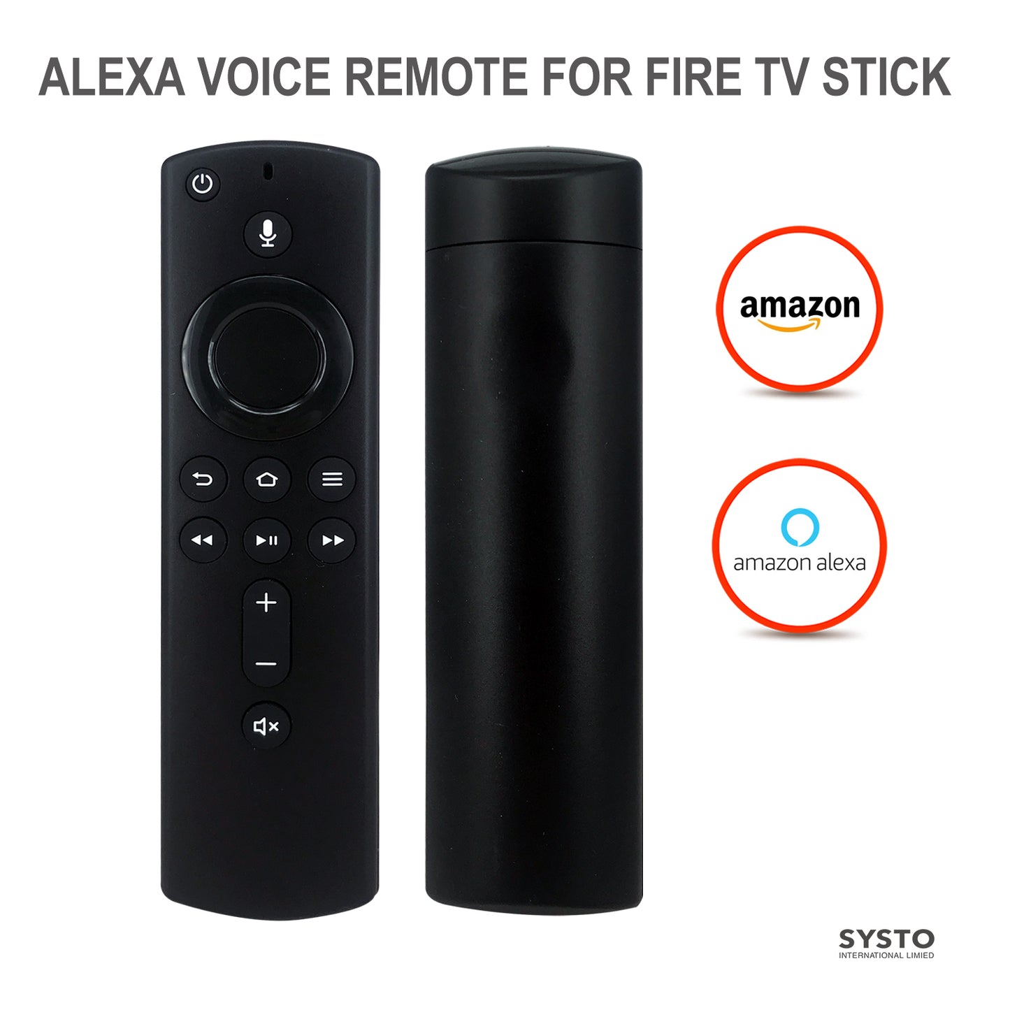 Replacement Voice Remote For Amazon Fire TV Stick/ Cube (Replacement for Alexa Remote Gen2)