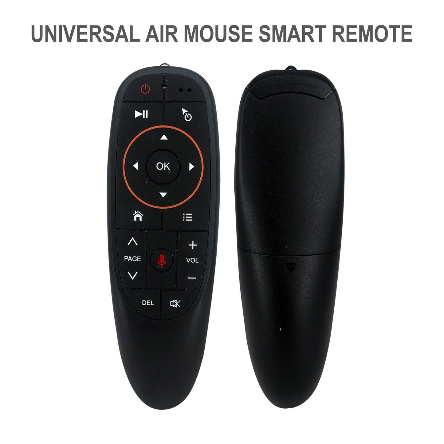 G10S Voice Remote Air Mouse Remote, 2.4G RF Wireless Remote Control with 3 Axis Gyroscope and IR Learning, Air Fly Mouse with Voice Input for Android TV Box/PC/Smart TV/HTPC/Projector and More