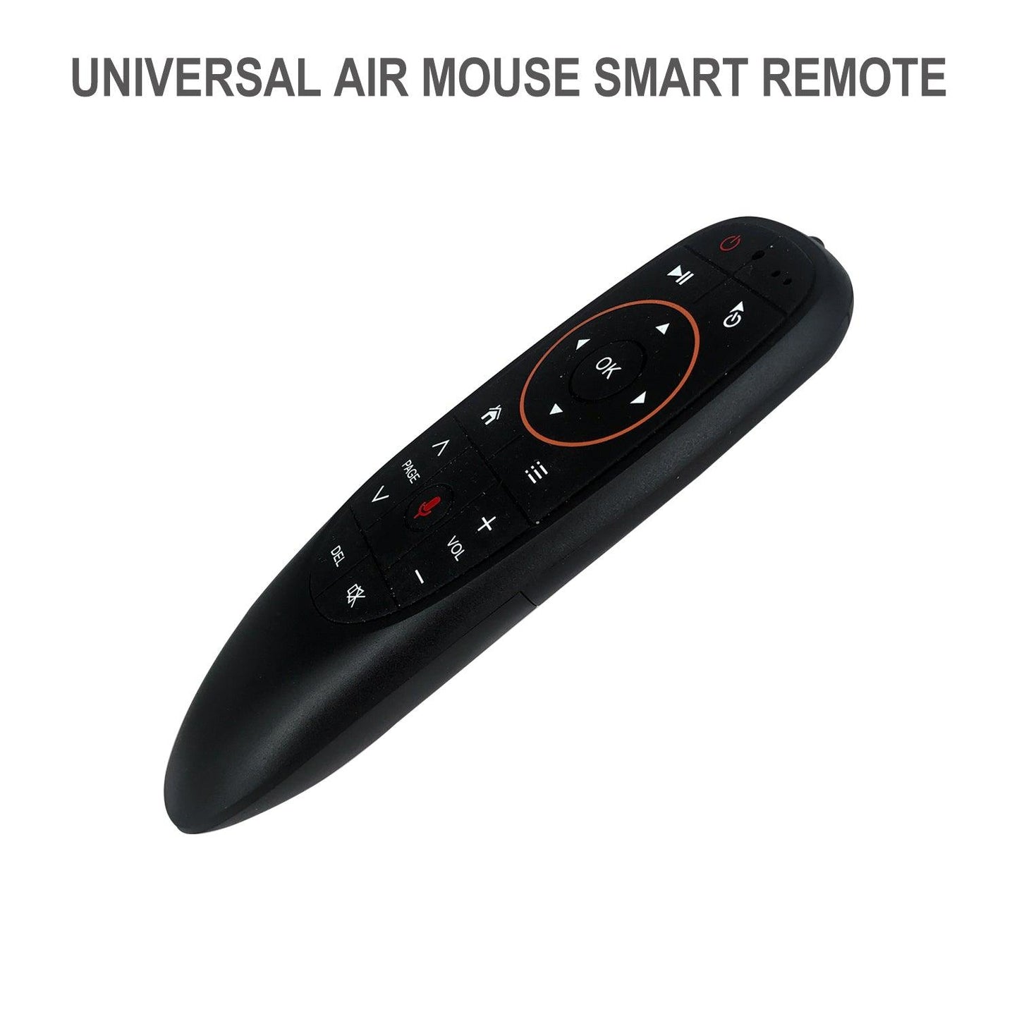 G10S Voice Remote Air Mouse Remote, 2.4G RF Wireless Remote Control with 3 Axis Gyroscope and IR Learning, Air Fly Mouse with Voice Input for Android TV Box/PC/Smart TV/HTPC/Projector and More