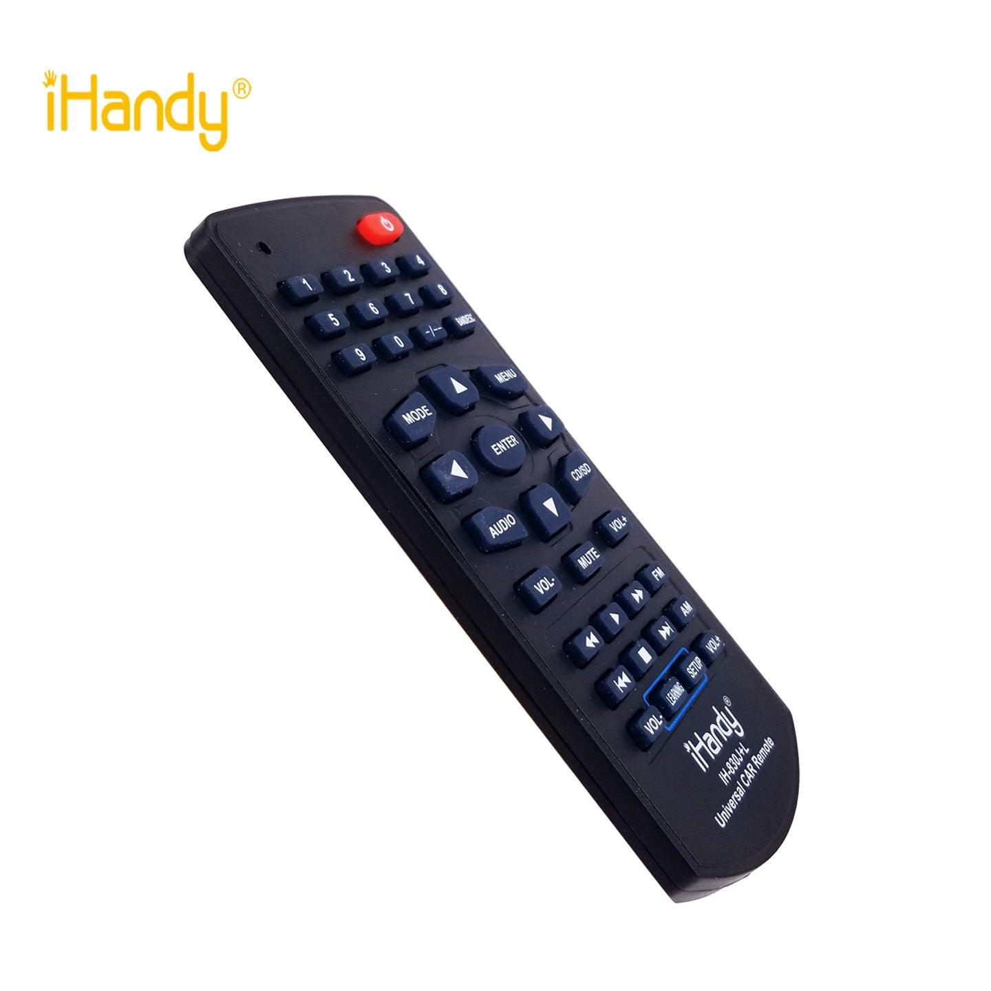 IH-RC-830J Remote Control For Media Player/ Vehicle CD & DVD Player, Works With Pionner JVC Sony Panasonic Toyota ALP, With IR Learning Function