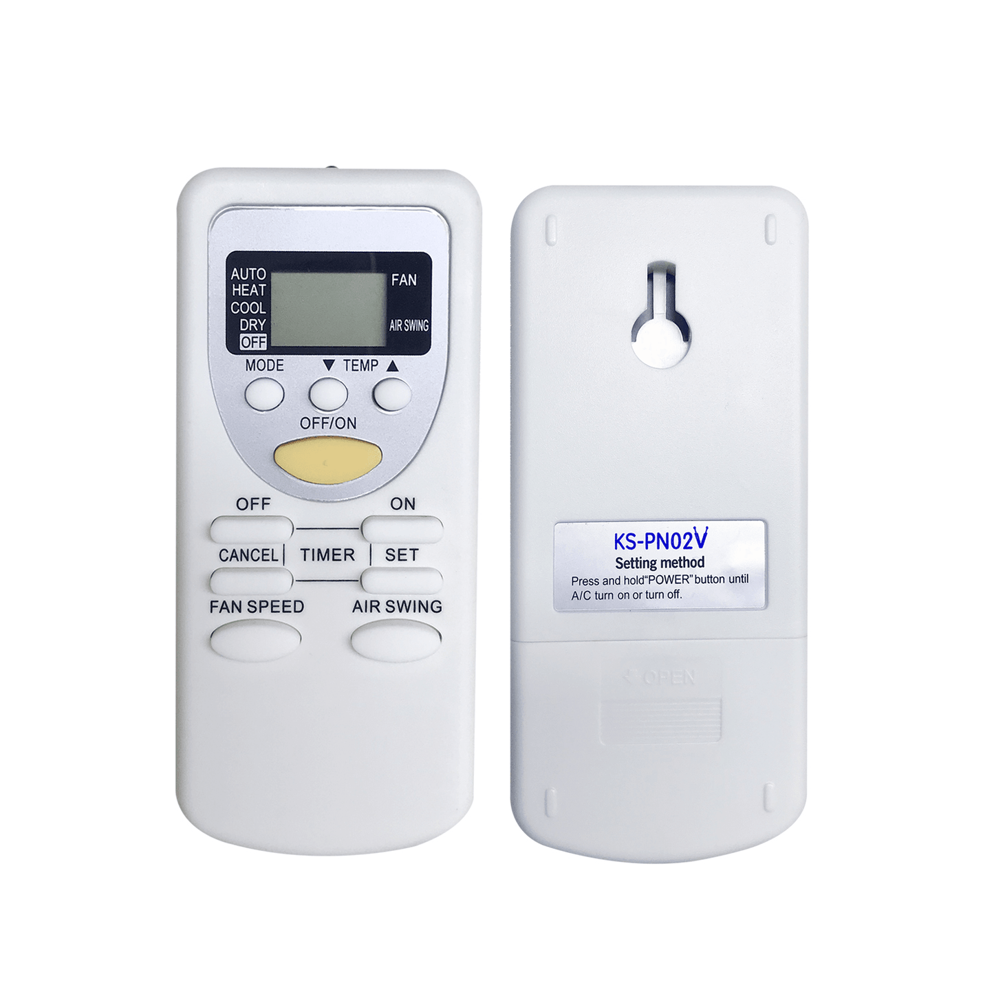 KS-PN02V Universal Remote Control Compatible With Panasonic Air Conditioner, AC Remote Control with Same Functions as Original