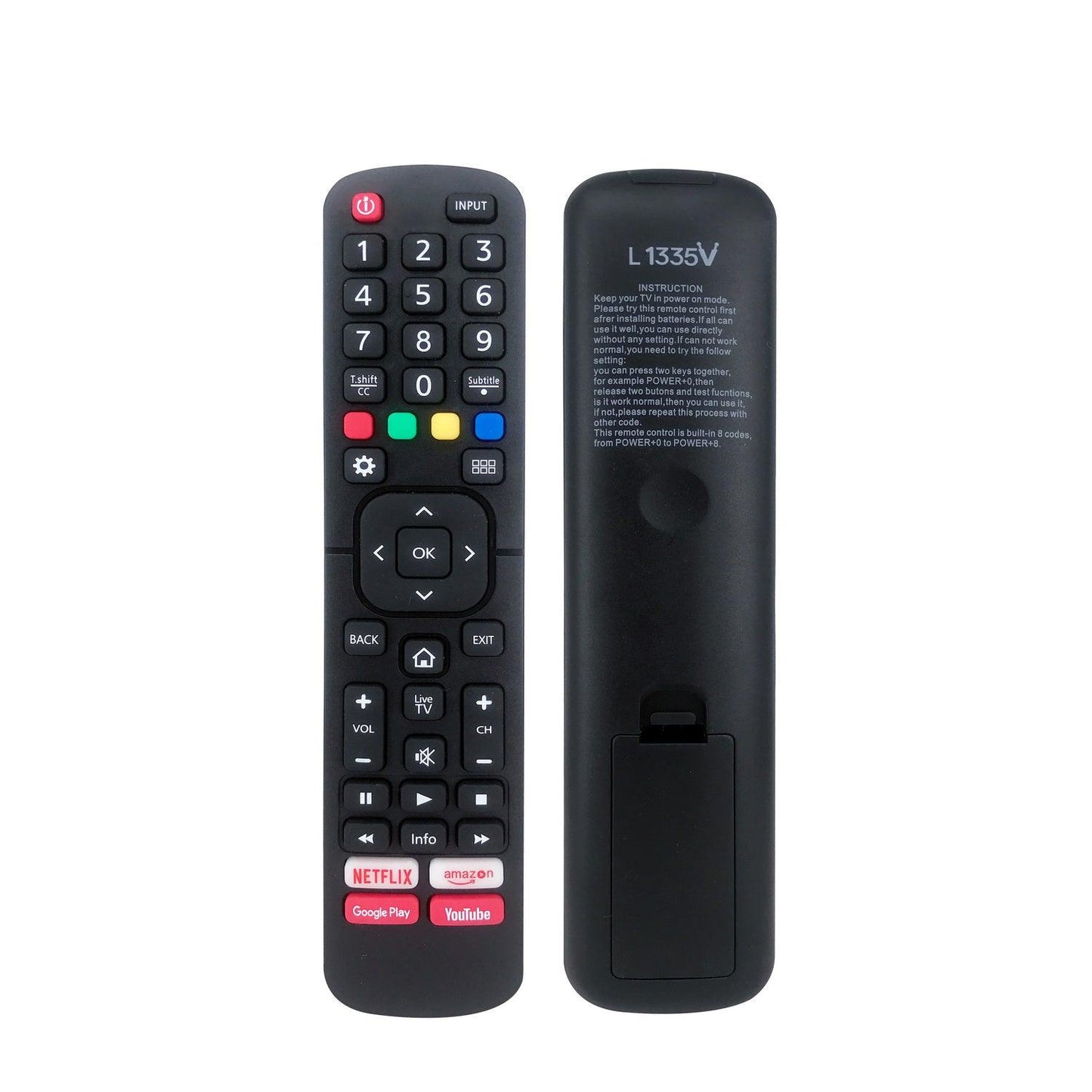 Universal TV Remote Control Works With Hisense Smart TV, HDTV, Hisense LC, H6D, H7D, H8C, H5D, H5C Series
