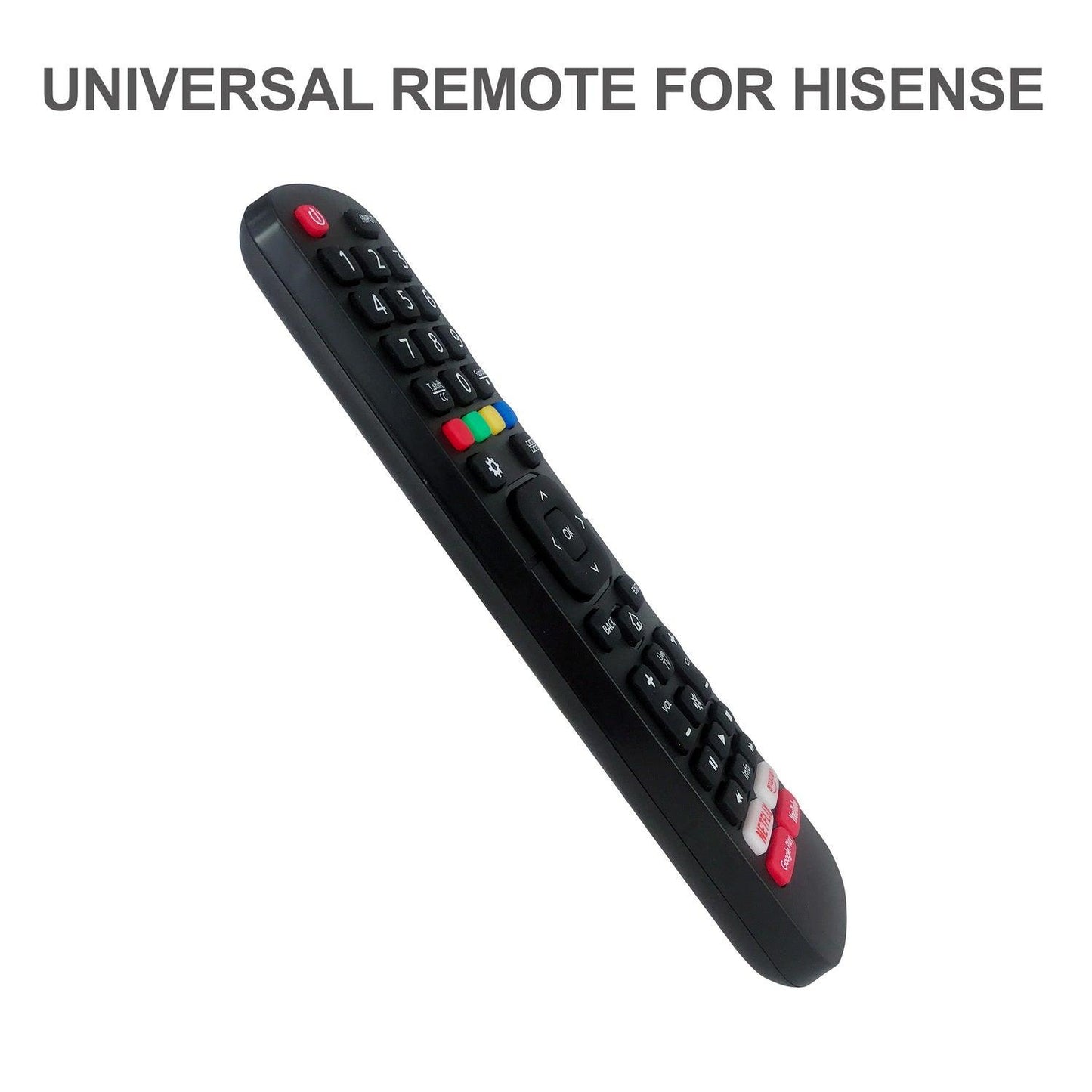 Universal TV Remote Control Works With Hisense Smart TV, HDTV, Hisense LC, H6D, H7D, H8C, H5D, H5C Series