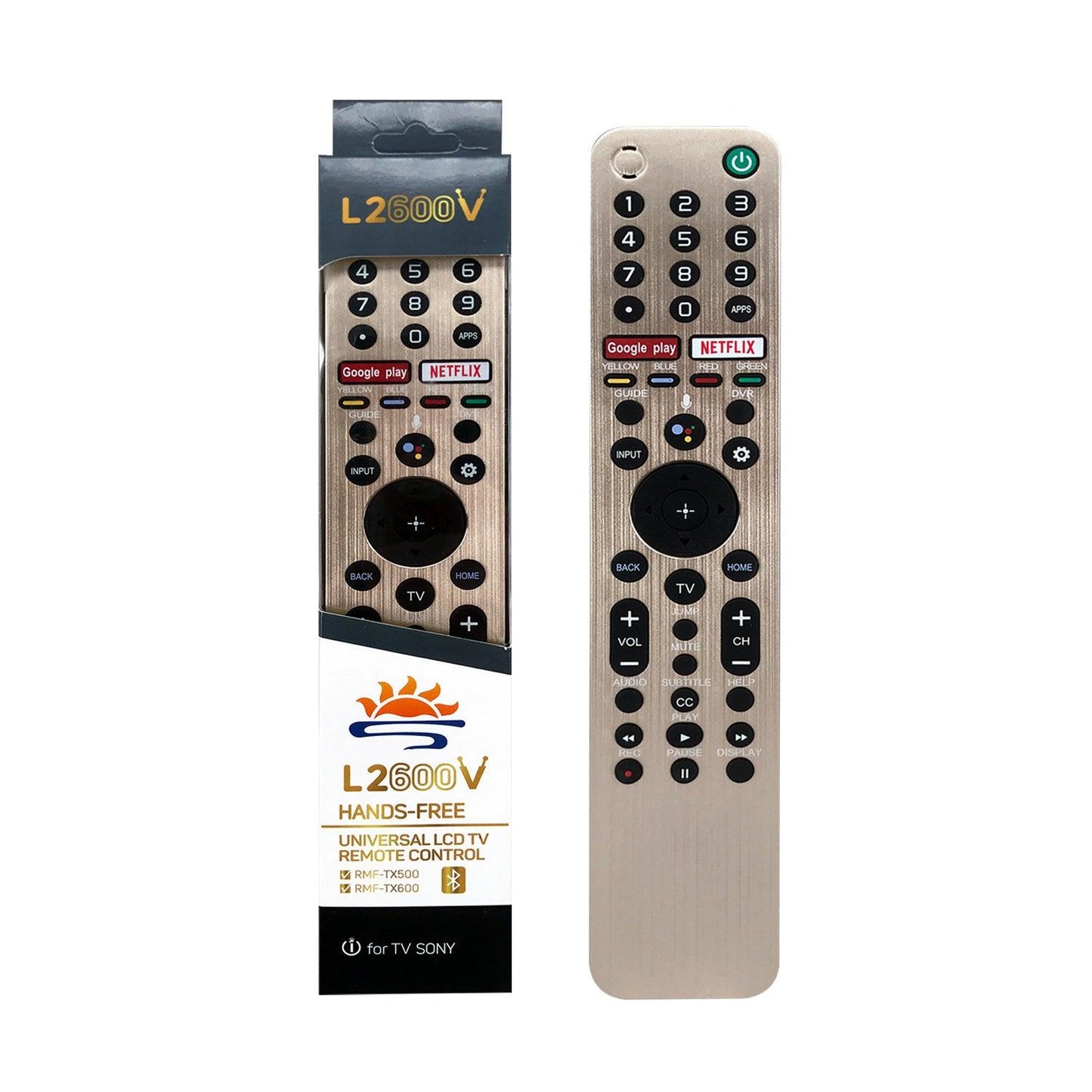 L2600V Replacement Smart TV Voice Remote Control For Sony TV, RMT-TX300/300U/300E, Bravia Series, KD Series