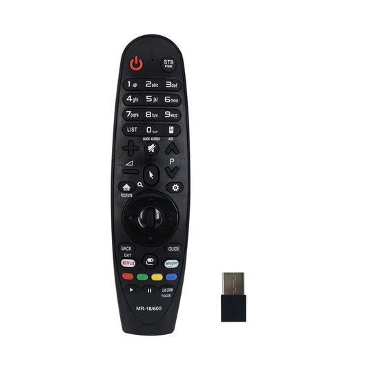 MR-18/600 Magic Cursor Remote Control For LG TV 2018 Models, 4K/UHD/OLED Series, W8 Series, AN-MR18/600/650 Series, With IR Learning Function Buttons