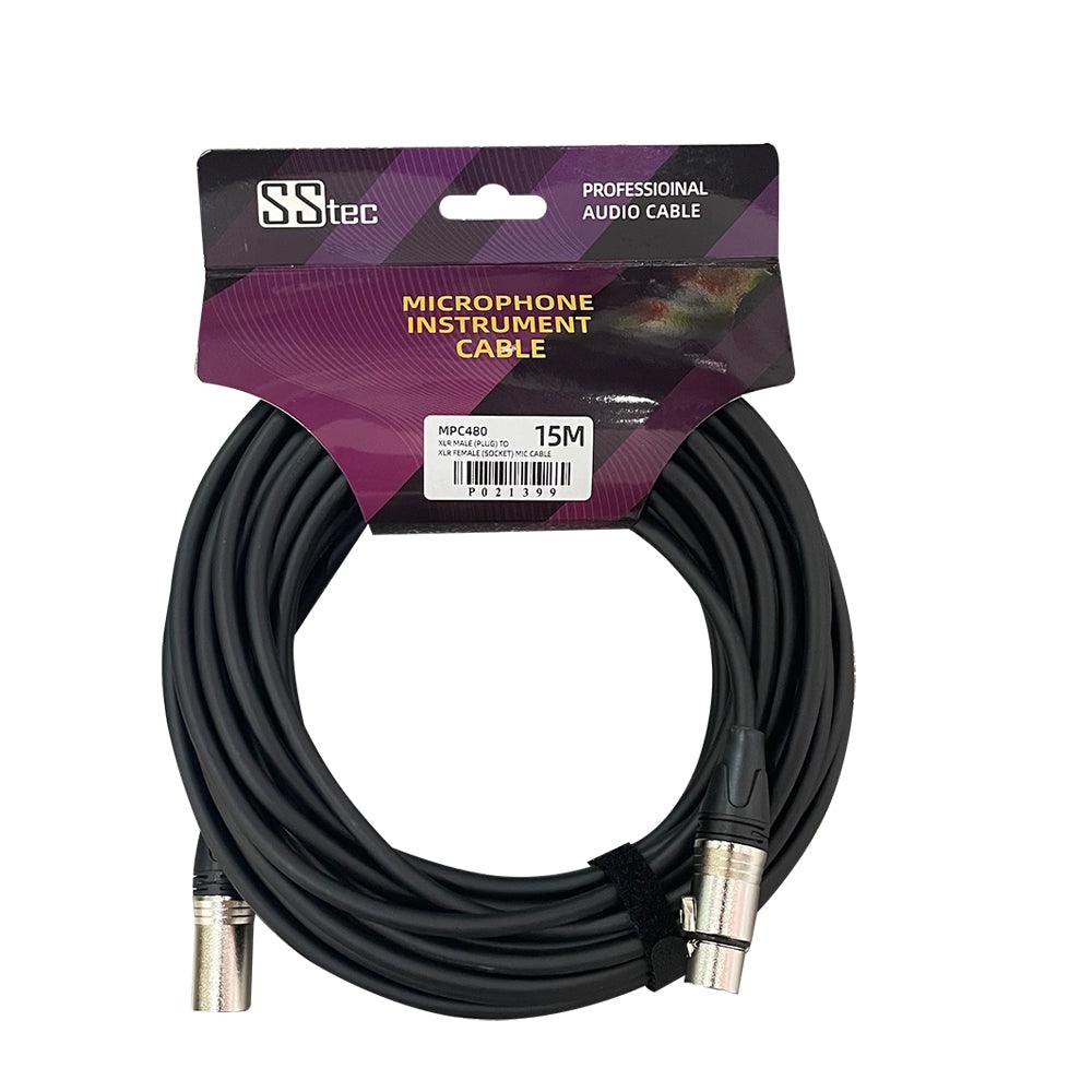 XLR Professional Audio/Stereo Cable, XLR Male to XLR Female Extension Cable For Microphone, Mixer, Recording Studio, Podcast, Music Performance, DJ, MPC480